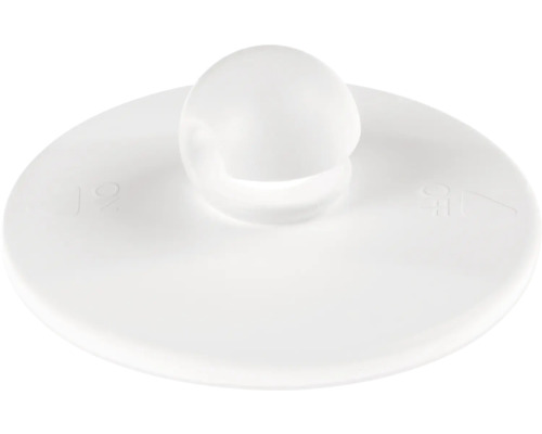 Bouton de meuble blanc de forme ronde