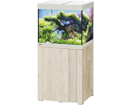 Aquariumkombination EHEIM Vivaline 150 mit LED-Beleuchtung, Heizer, Filter und Unterschrank pinie