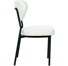 Chaise rembourrée avec structure en métal