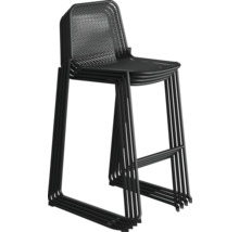 Tabourets de bar empilables en treillis métallique