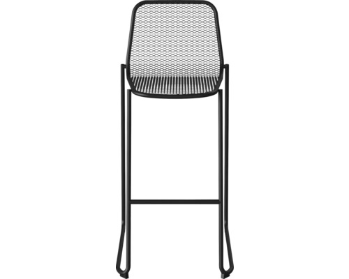 Barhocker aus Metall mit Gittermuster