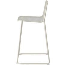 Tabouret en métal avec dossier