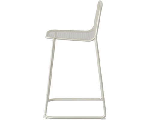 Metallhocker mit Rückenlehne