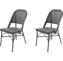 Deux chaises pliantes d''extérieur avec assise et dossier