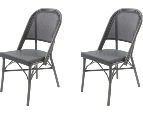 Deux chaises pliantes d''extérieur avec assise et dossier