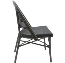 Chaise de jardin en rotin avec assise en maille