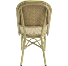 Chaise en rotin avec dossier