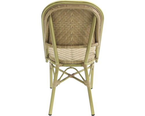 Chaise en rotin avec dossier