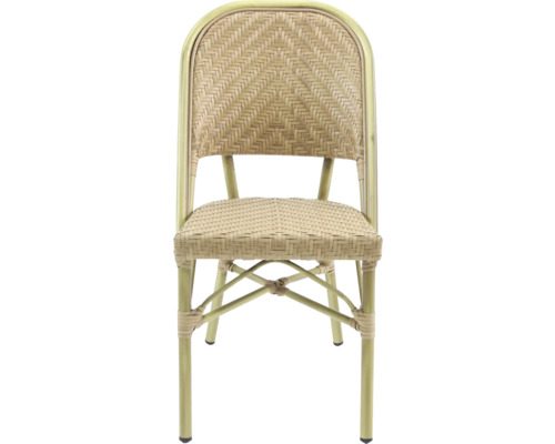 Chaise tressée avec dossier