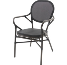 Chaise de jardin avec accoudoirs et structure en filet