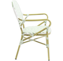 Fauteuil avec tressage en rotin
