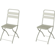 Deux chaises pliantes pour le jardin