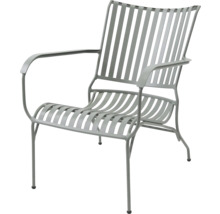 Chaise de jardin en métal avec accoudoirs