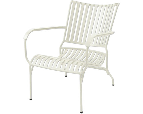Chaise de jardin en métal avec accoudoirs
