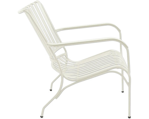 Fauteuil en métal avec accoudoirs