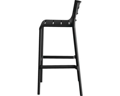 Tabouret de bar noir en métal