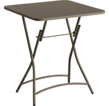 Table pliante carrée en métal pour l''extérieur