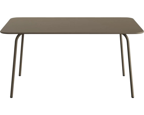 Table rectangulaire avec cadre en métal