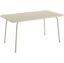 Rechteckiger Tisch mit Metallgestell