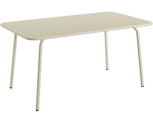 Rechteckiger Tisch mit Metallgestell