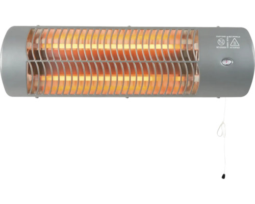 Quarzheizstrahler Calienta 1200 Watt grau