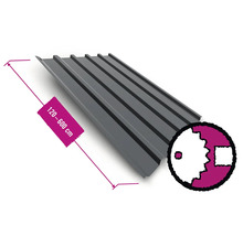 Tôle trapézoïdale d''une longueur de 120 à 600 centimètres