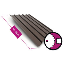 Tôle trapézoïdale d''une longueur de 120 à 600 centimètres