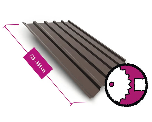 Trapezblech mit einer Länge von 120 bis 600 Zentimetern