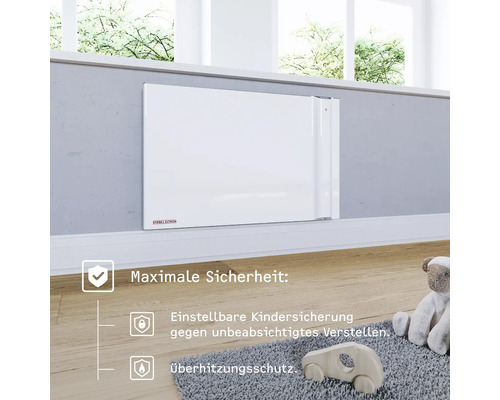 Convecteur mural avec sécurité enfant et protection contre la surchauffe