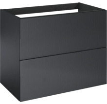Jungborn Waschtischunterschrank NONUS BxHxT 800 x 635 x 453 mm Frontfarbe schwarz matt