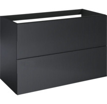 Jungborn Waschtischunterschrank NONUS BxHxT 1000 x 635 x 453 mm Frontfarbe schwarz matt