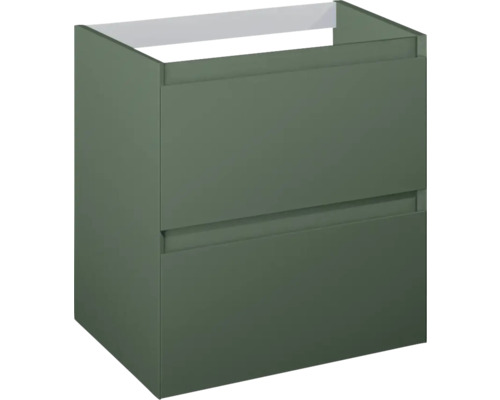 Meuble sous vasque Jungborn DECEM lxhxp 600 x 635 x 458 mm couleur de façade vert forêt mat