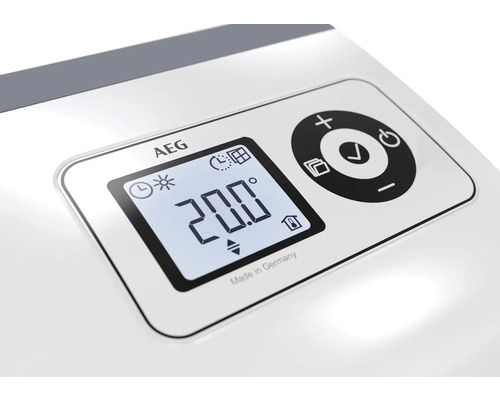 AEG Steuerungselement mit digitaler Temperaturanzeige und Bedienelementen