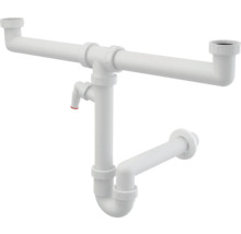 Siphon blanc pour lavabo