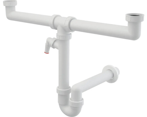 Siphon blanc pour lavabo