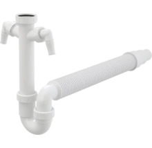 Siphon avec raccord d''appareil et tuyau flexible