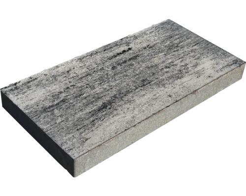 Dalle de pavage en béton grise en détail