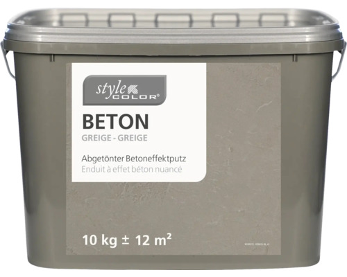 Enduit à effet béton nuancé StyleColor BETON greige 10 kg