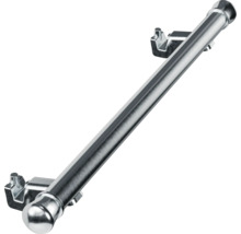 Metallischer Handlauf mit Halterungen zur Wandmontage