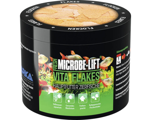 Microbe Lift Vita Flakes Hauptfutter Zierfische in Dose