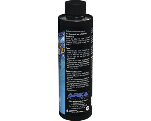 Arka Biotechnologie Fischpflegeprodukt in einer Flasche