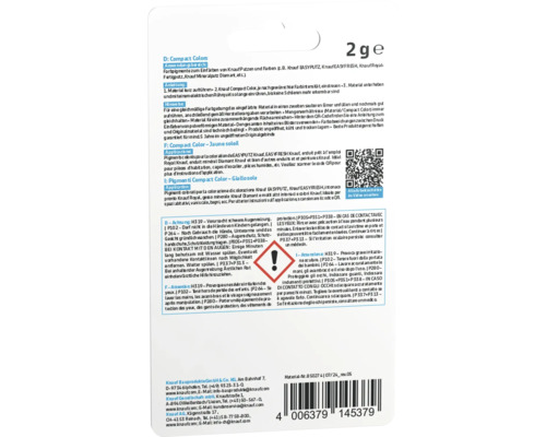 Informations sur Knauf Compact Colors et avertissements