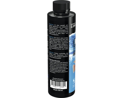 Aqua-Pure flüssiges Wasserpflegemittel für Meer- und Süßwasseraquarien in einer 236 Milliliter Flasche
