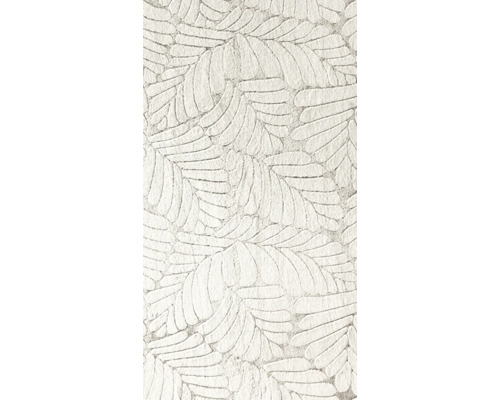 Hochflorteppich Romance Cutout Leaf beige 80x150 cm Nahaufnahme eines Teppichs mit Blattmuster
