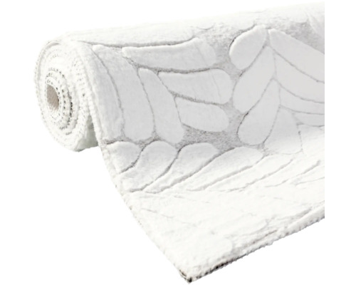 Gerollter Badteppich mit Steinmuster