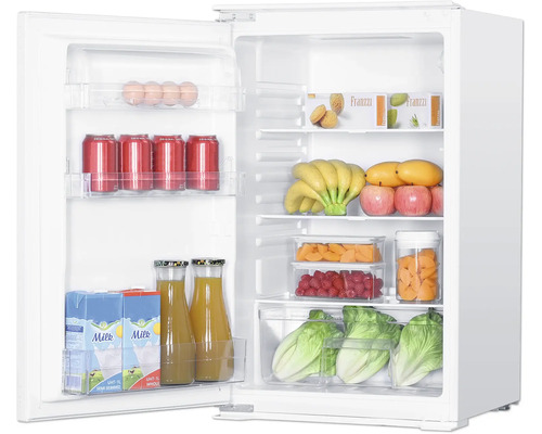 Réfrigérateur ouvert avec des aliments