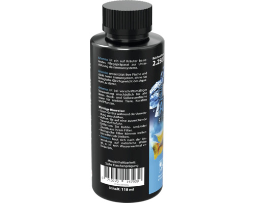 Produit d''entretien pour poissons d''aquarium en bouteille noire