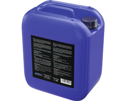 Bidon bleu avec conditionneur d''eau pour aquariums