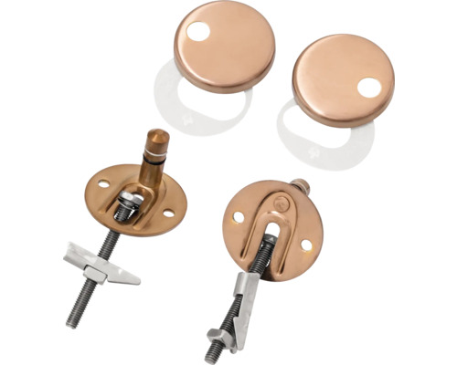 Toilettensitzbefestigungssatz mit Schrauben und Abdeckungen