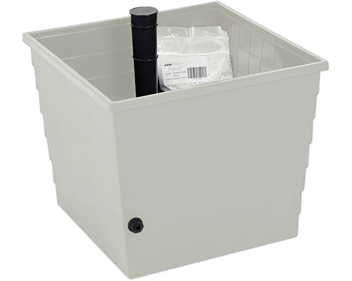 Bac à plantes WaterUps BERA avec réservoir d'eau, système d'économie d'eau, 20 l 48 x 48 x 43 cm gris